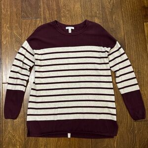 Orvis Deep Burgundy & Beige Sweater